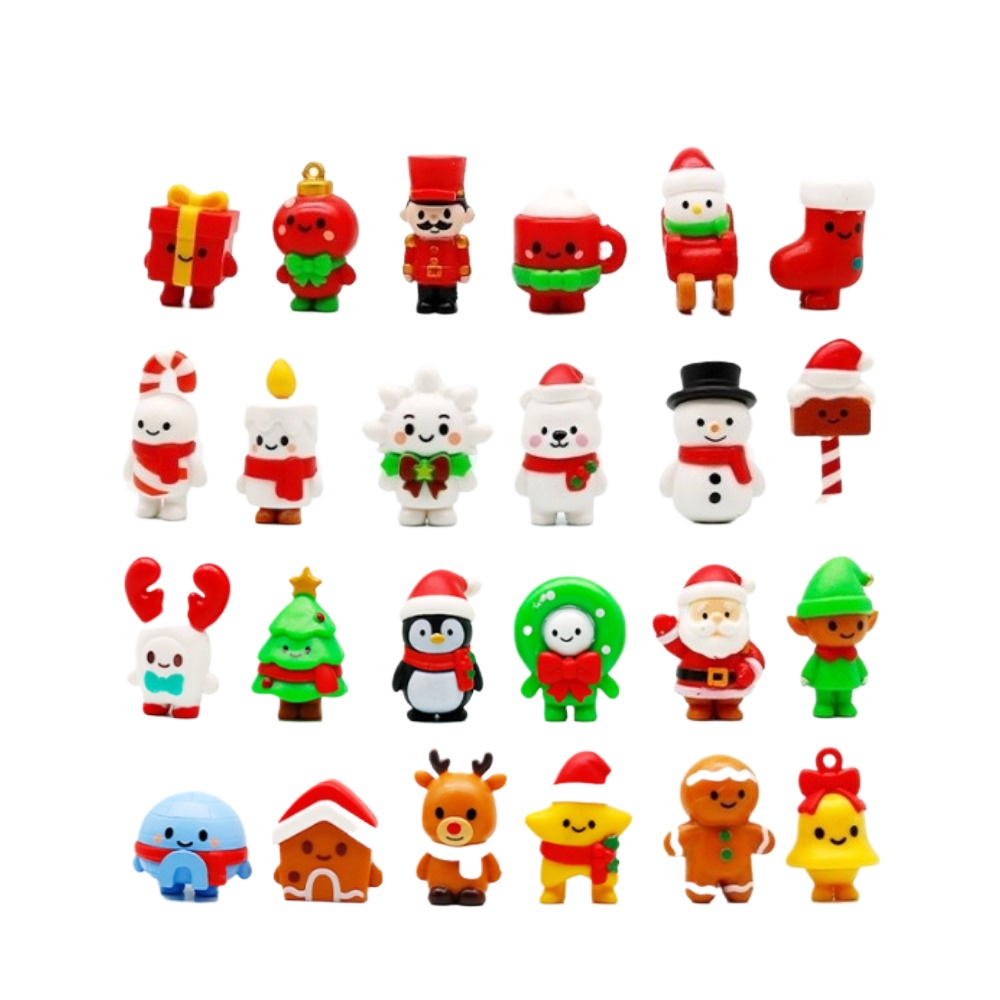 Elk Bugle Call - 24Pcs Mini Christmas Action Figures 5CM