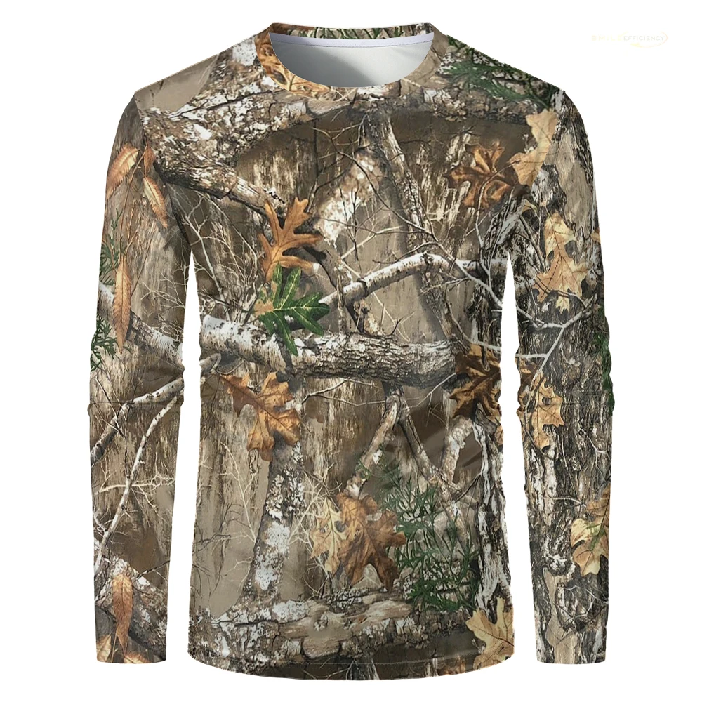 Outdoor Hunting Prints - 3D Printed Men's Long-sleeved Shirt Men's