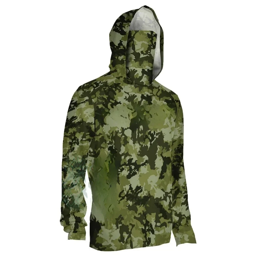 3D Fishing Hoodie Men Camo UV  - Outdoor Hunting Prints 评论和价格