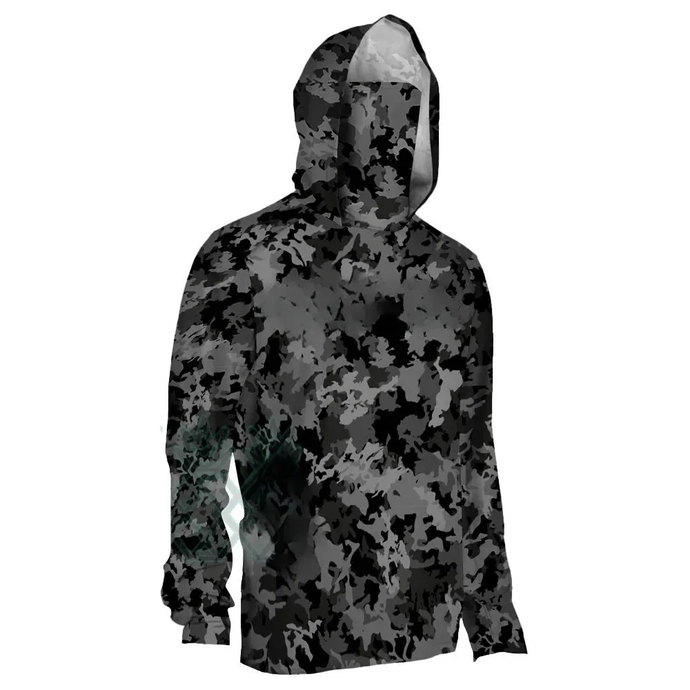 3D Fishing Hoodie Men Camo UV  - Outdoor Hunting Prints 评论和价格