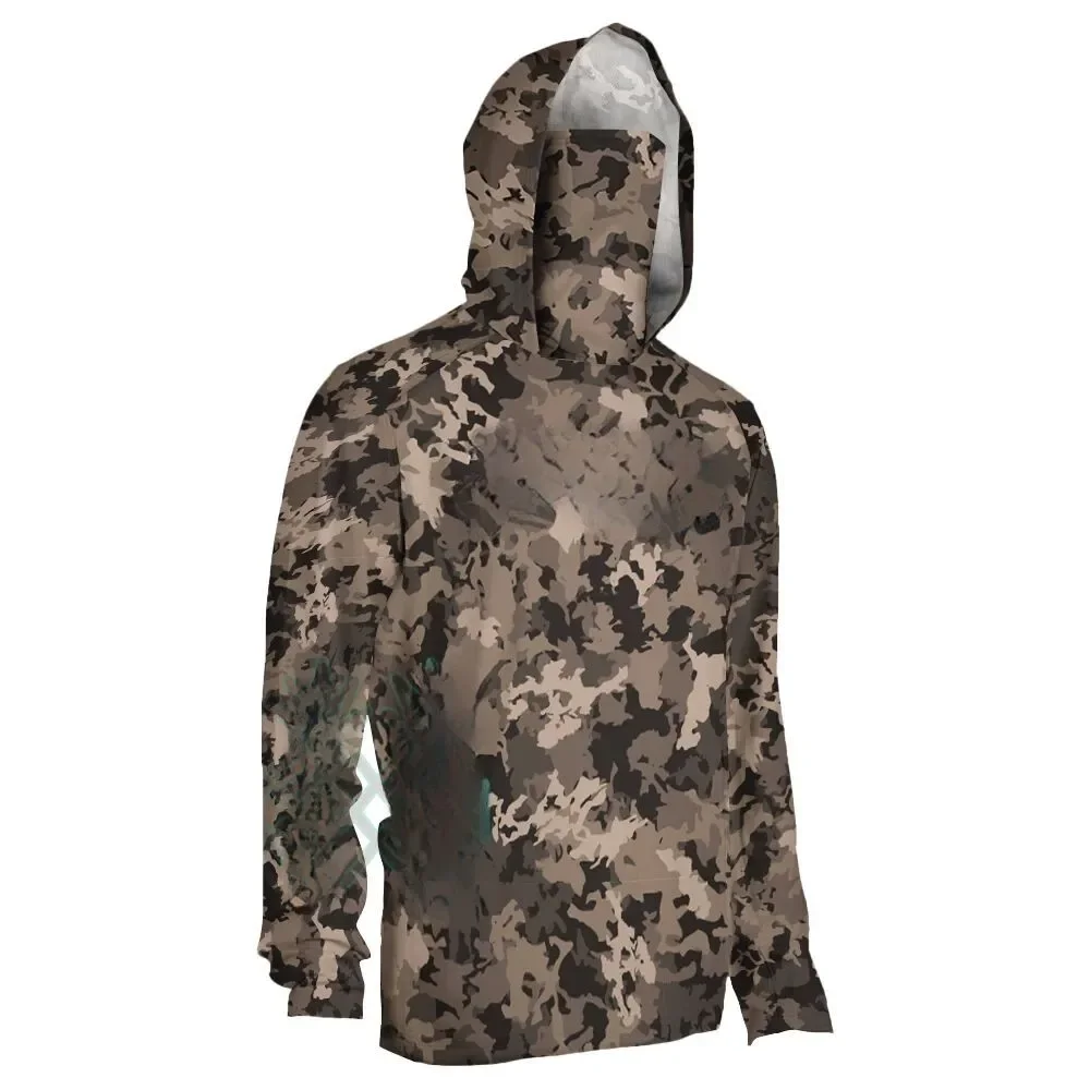 3D Fishing Hoodie Men Camo UV  - Outdoor Hunting Prints 评论和价格