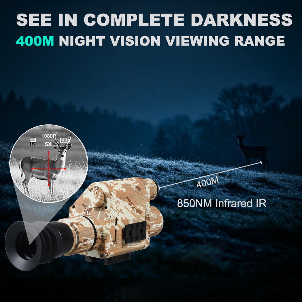 Hunting Night Vision Scope 50m - Trail Camera Infrared 评论和价格
