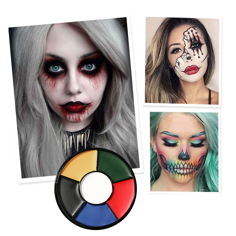 6 Color Oil Face Paint Palette - Camo Face Paint 评论和价格