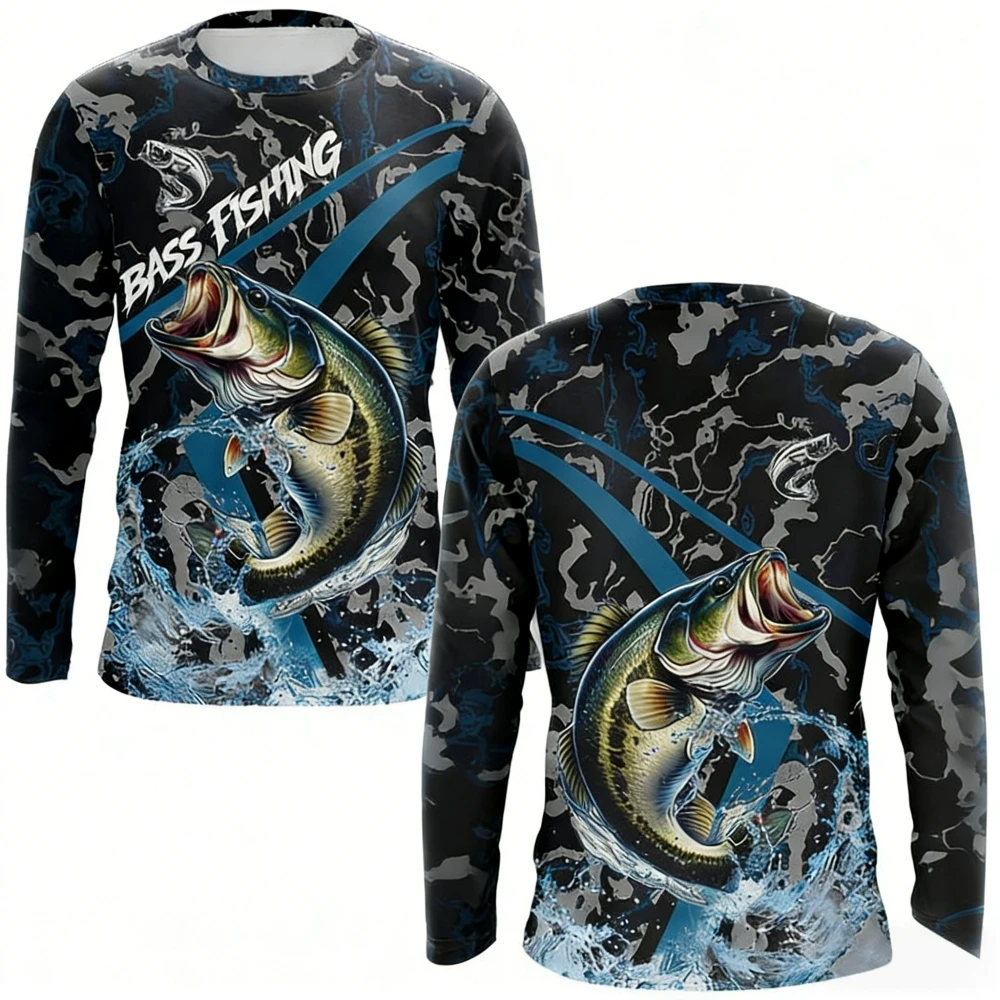 Mens Fishing Shirt Long Sleeve - Outdoor Hunting Prints 评论和价格