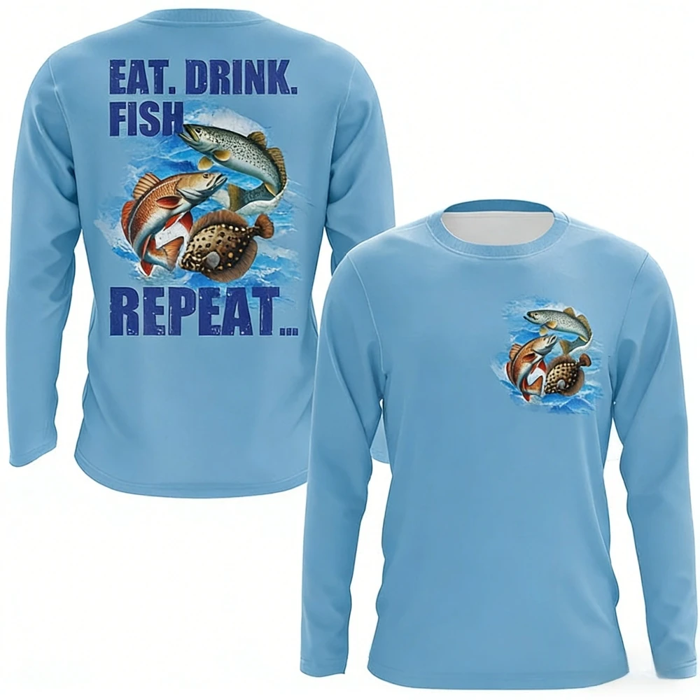 Mens Fishing Shirt Long Sleeve - Outdoor Hunting Prints 评论和价格