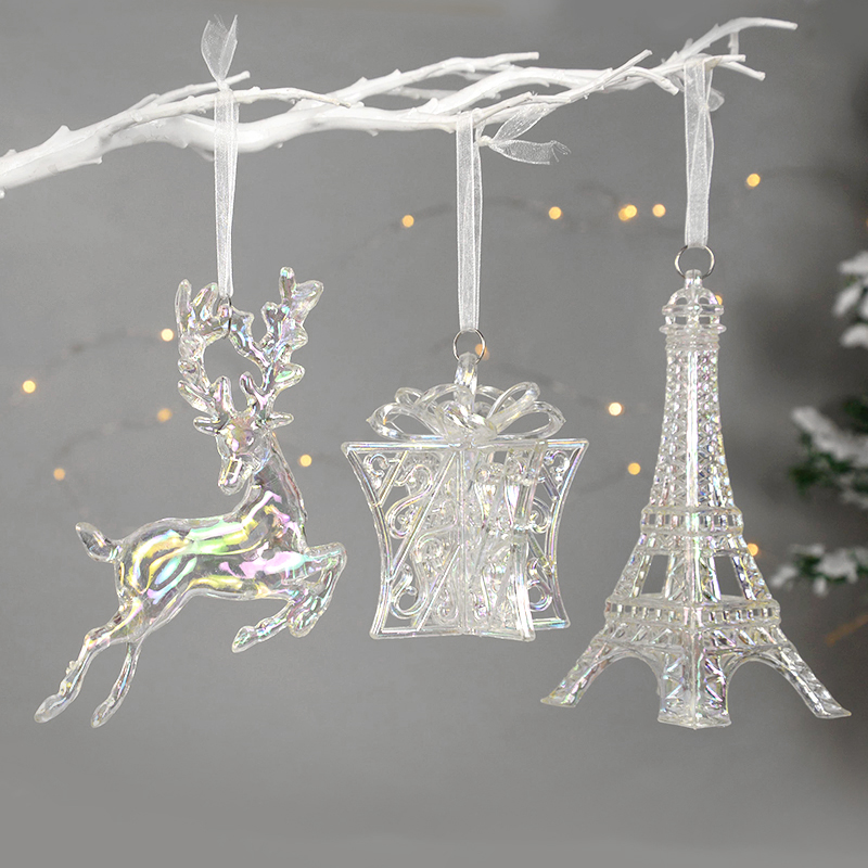 Acrylic Christmas Tree Hanging - Elk Bugle Call 评论和价格