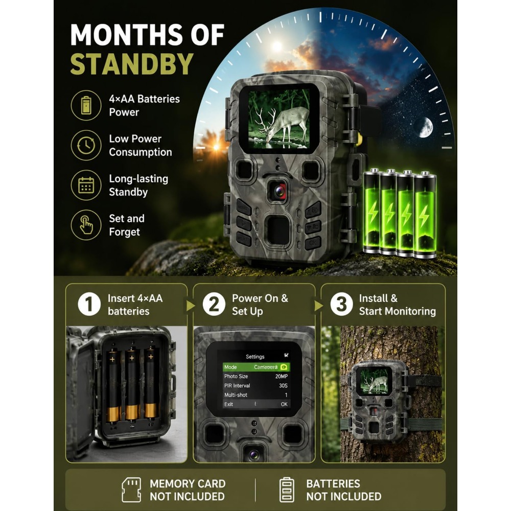 MINI301(INCLUDE 32G MEMORY CAR - Trail Camera Infrared 评论和价格