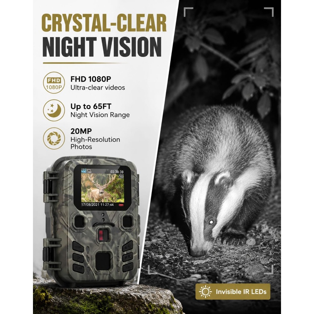 MINI301(INCLUDE 32G MEMORY CAR - Trail Camera Infrared 评论和价格